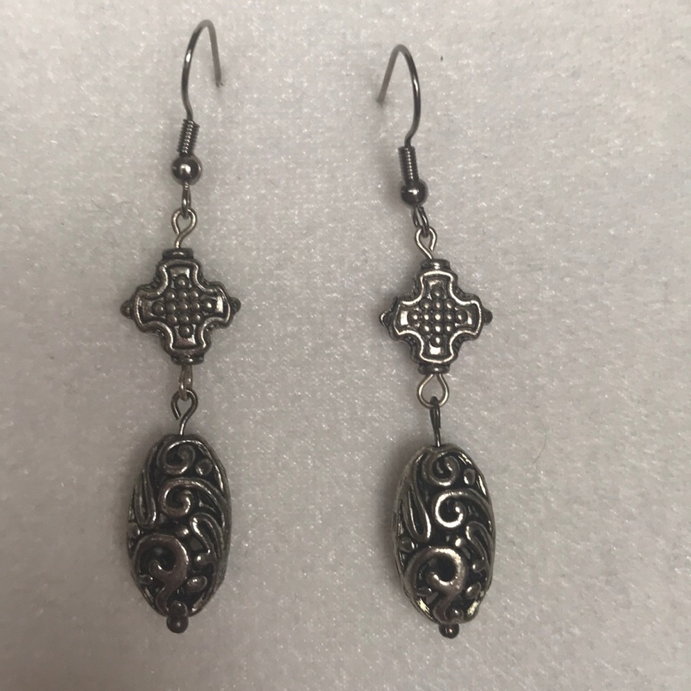 Handmade Silver Tone Earrings